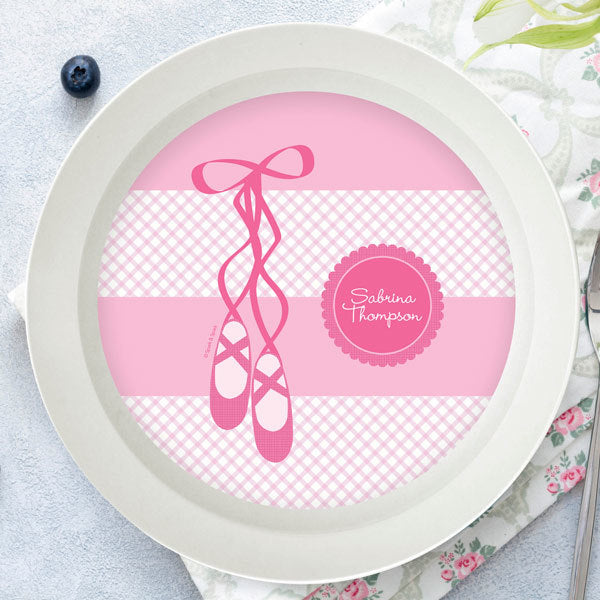My Ballerina Shoes Personalized Kids Bowl - Give Wink