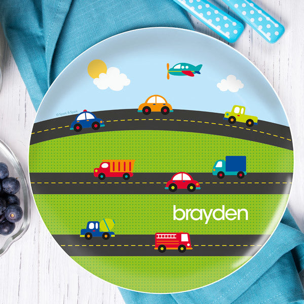 My Commute Personalized Kids Plates - Give Wink