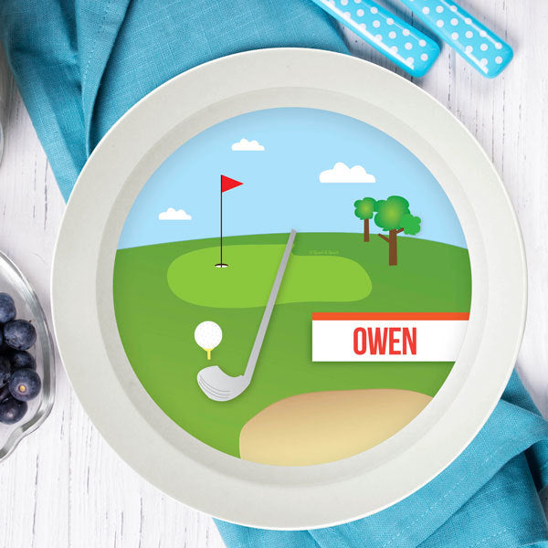 My Love for Golf Personalized Kids Bowl - Give Wink