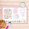 Peace & Love Signs Personalized Kids Placemat - Give Wink