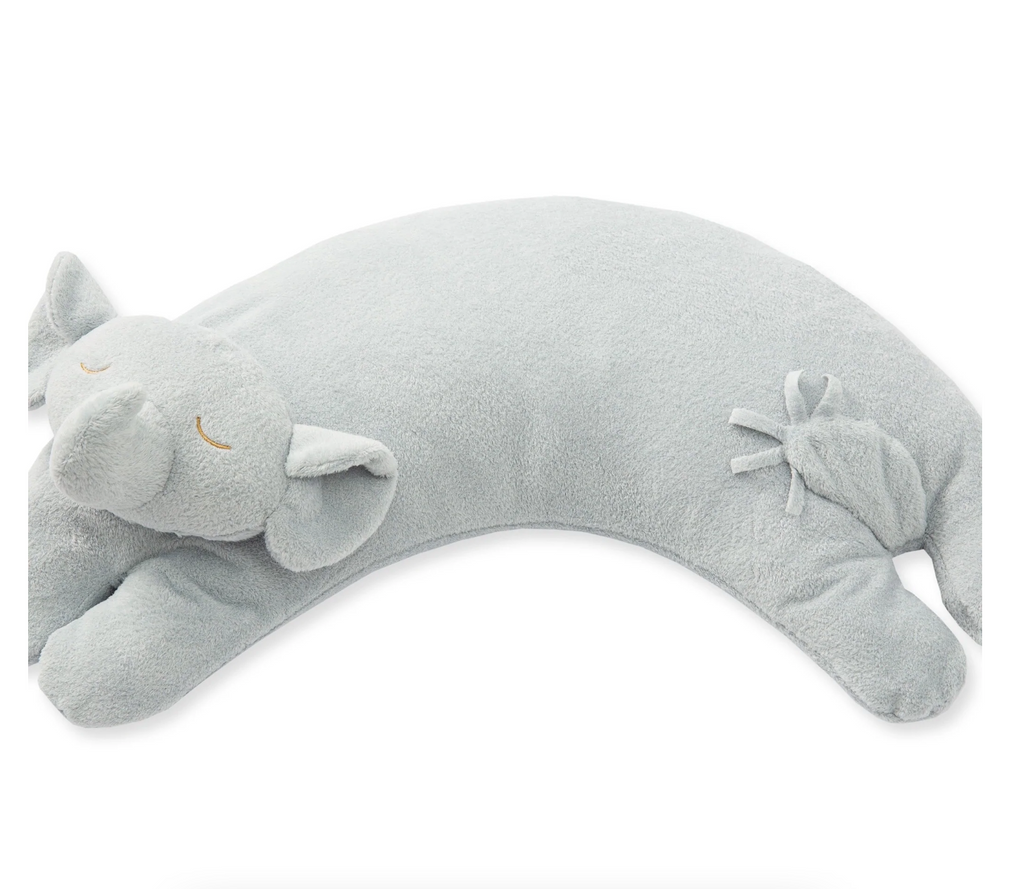 Elephant Curved Pillow - Grey - Give Wink