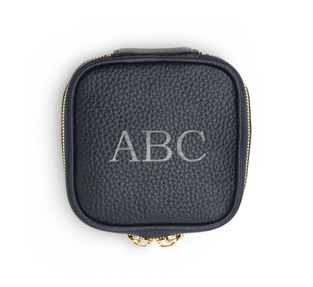 Leather Mini Jewelry Case - Give Wink