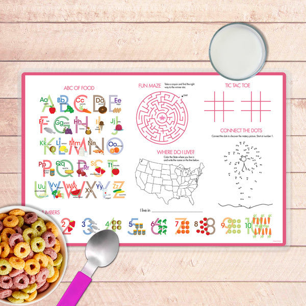 Sweet Donuts Personalized Kids Placemat - Give Wink