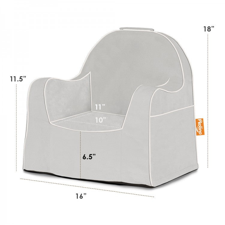 Solid Grey Personalized Little Chair - Give Wink