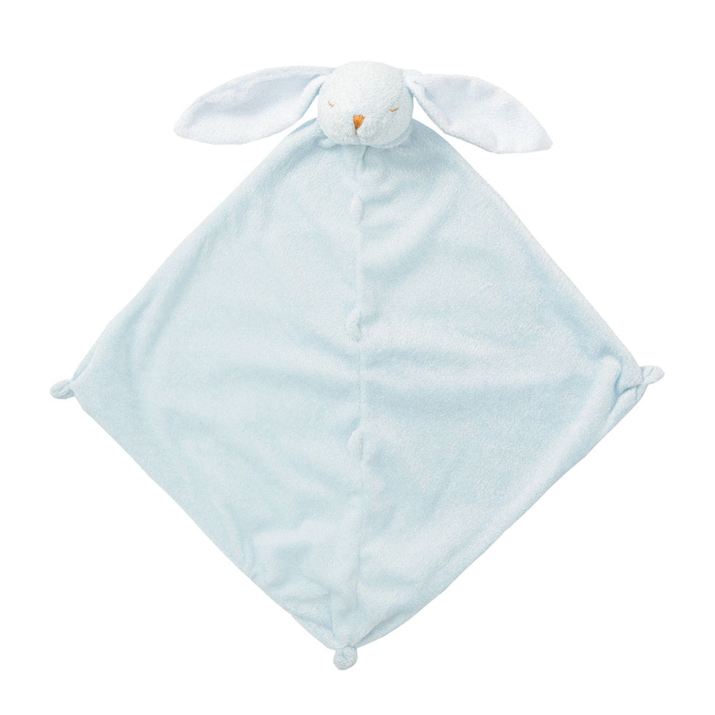 Personalized Blue Bunny Baby Lovie Blankie - Give Wink
