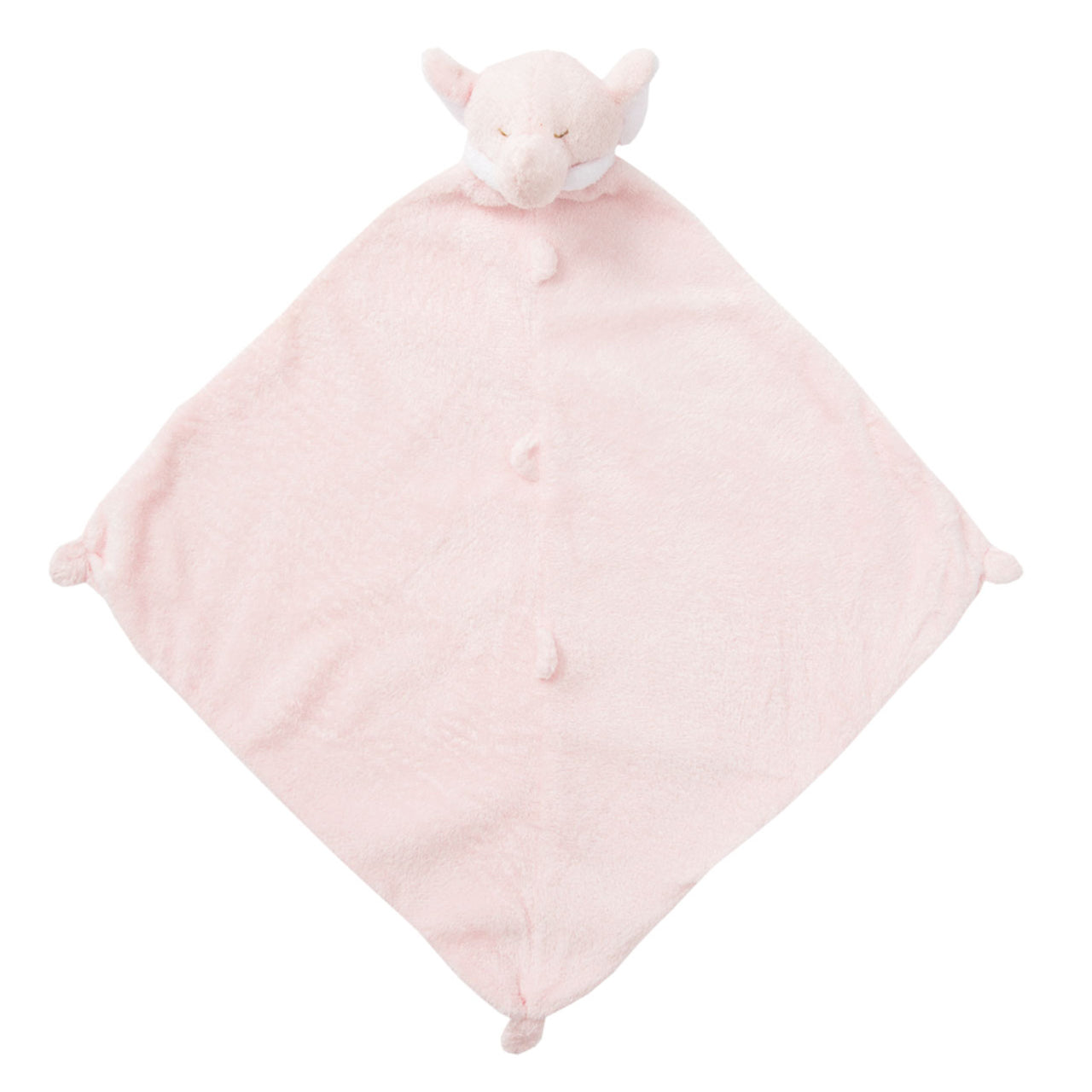 Personalized Pink Elephant Baby Lovie Blankie - Give Wink