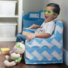 Chevron Blue Personalized Little Chair - Give Wink